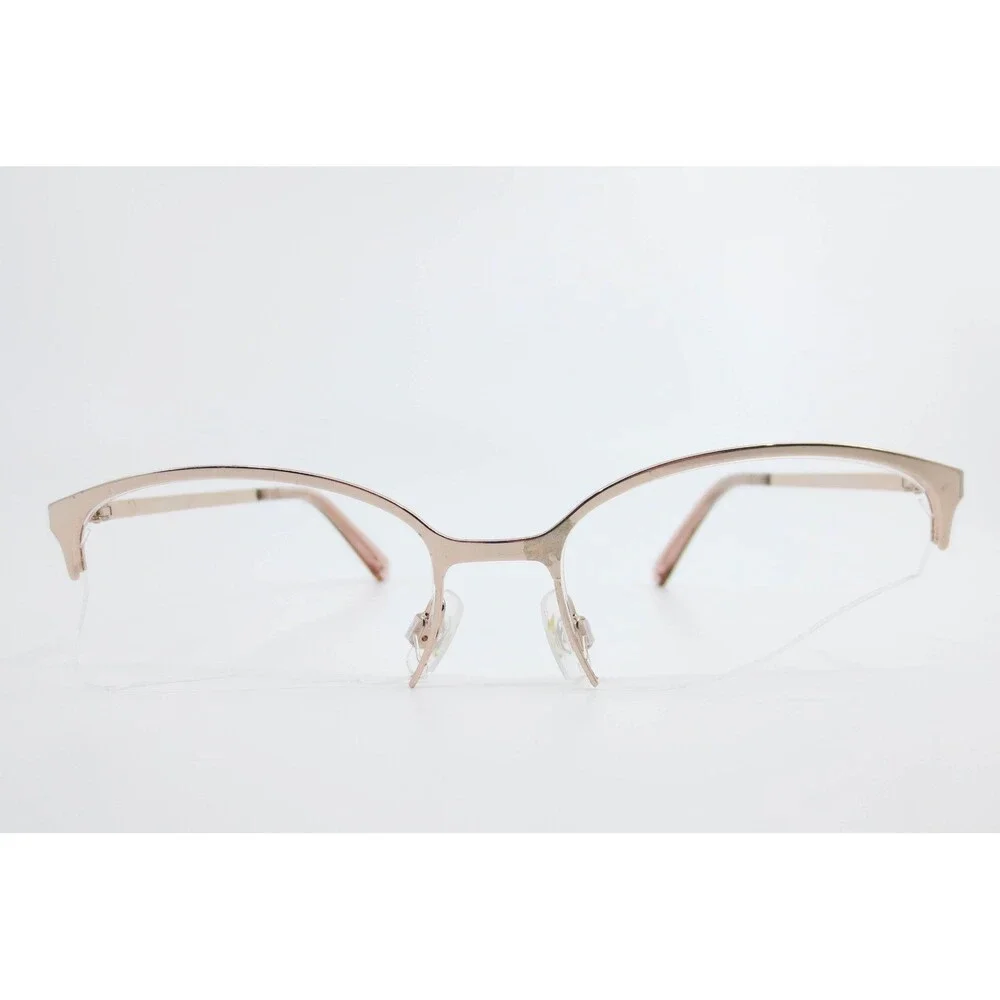 Swarovski SK 5296 028 Rose Gold Crystal Detail Semi Rimless Eyeglasses 52-16-140
